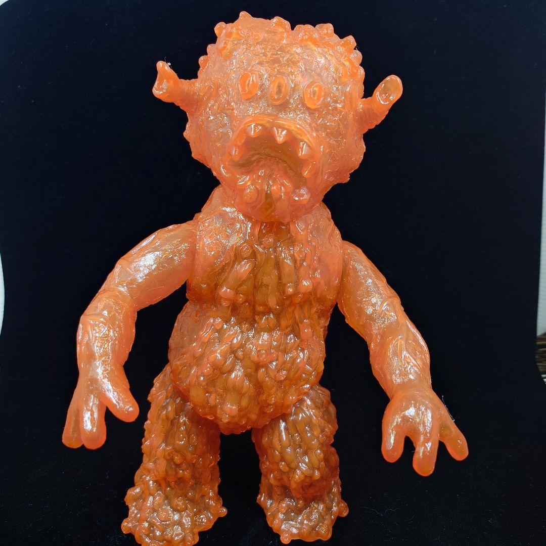 【状態良】エレガブ　ドクロ怪獣シリーズ　ヒトゴミラ　オレンジ　クリア成型　未彩色