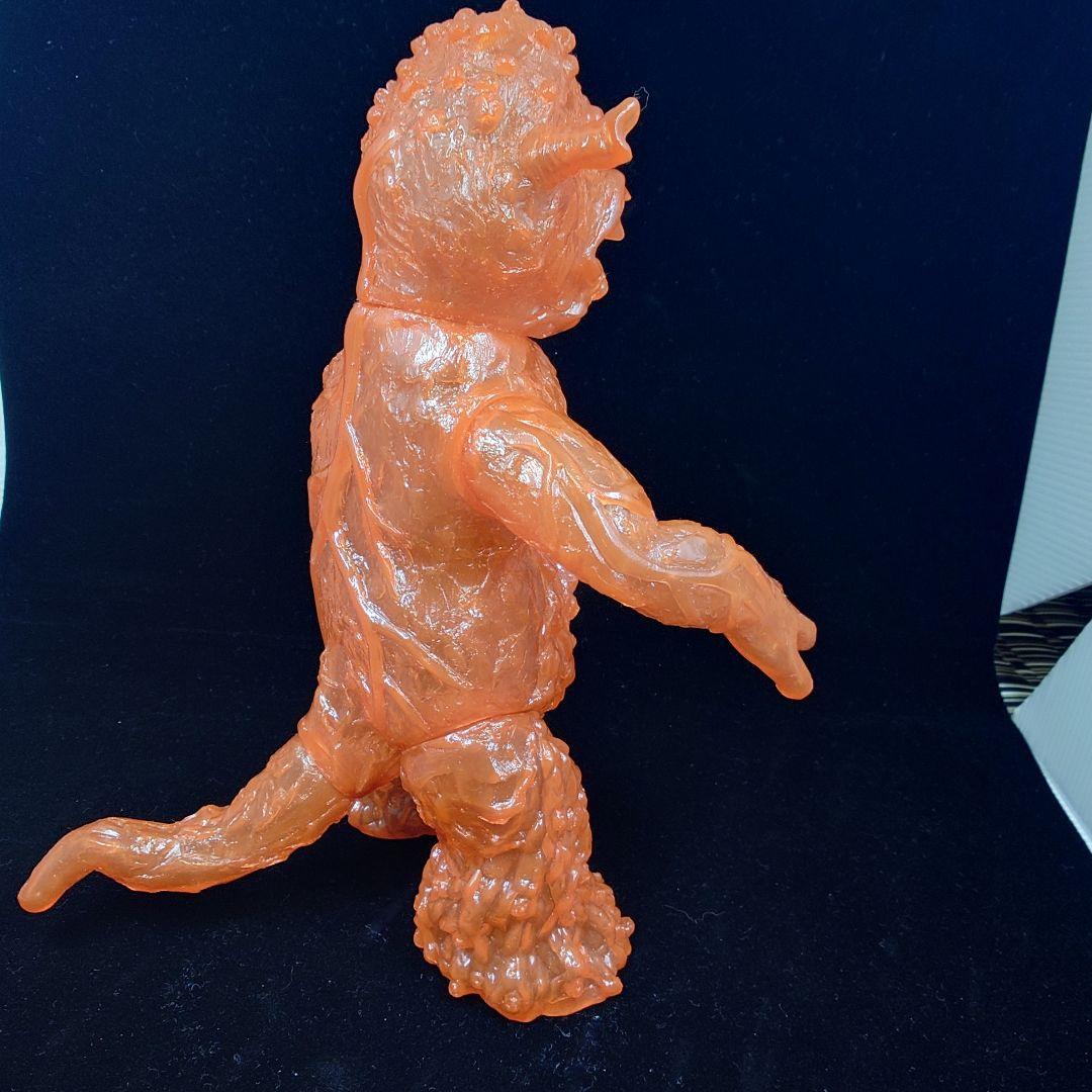 【状態良】エレガブ　ドクロ怪獣シリーズ　ヒトゴミラ　オレンジ　クリア成型　未彩色