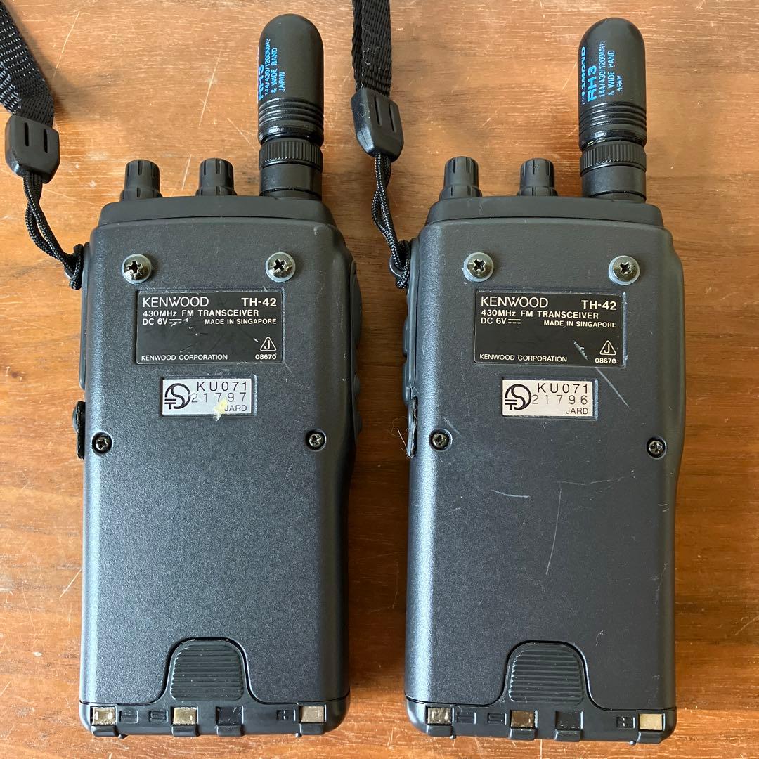 KENWOOD TH-42 FMトランシーバー 430MHz 動作未確認