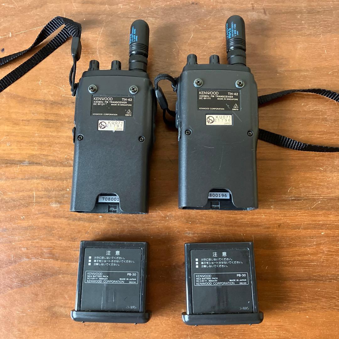 KENWOOD TH-42 FMトランシーバー 430MHz 動作未確認