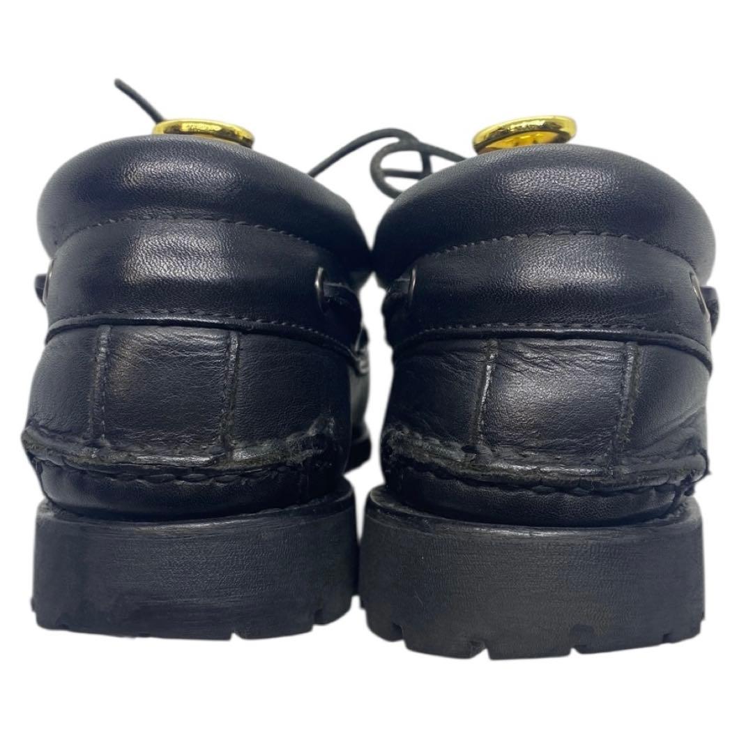 ティンバーランド　26cm デッキシューズ ビブラムソール ブラック 黒 レザー