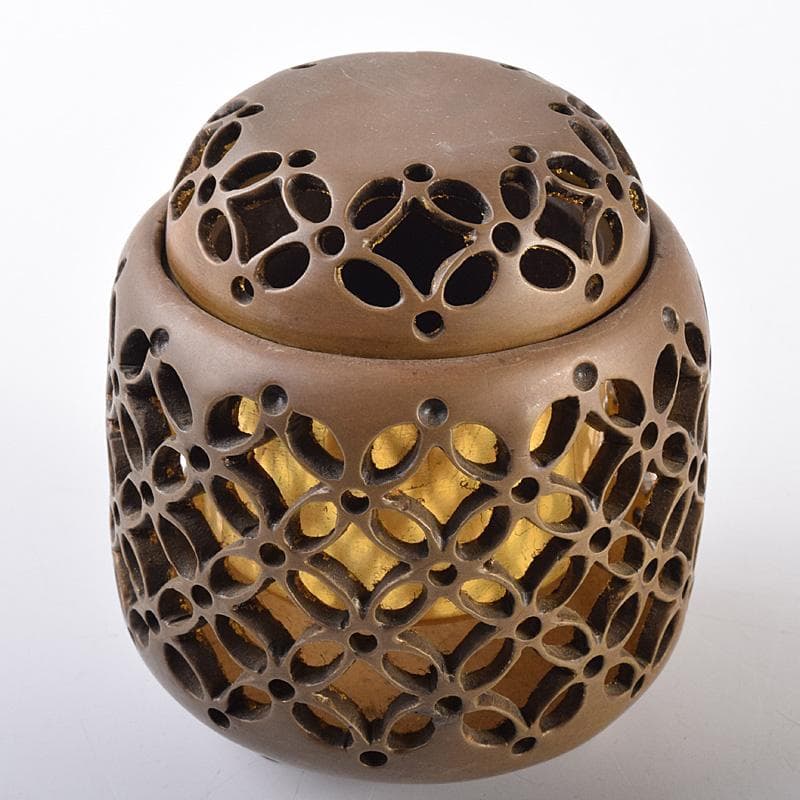 香道具　鋳銅　内金溜　香炉　在銘　M　R7602