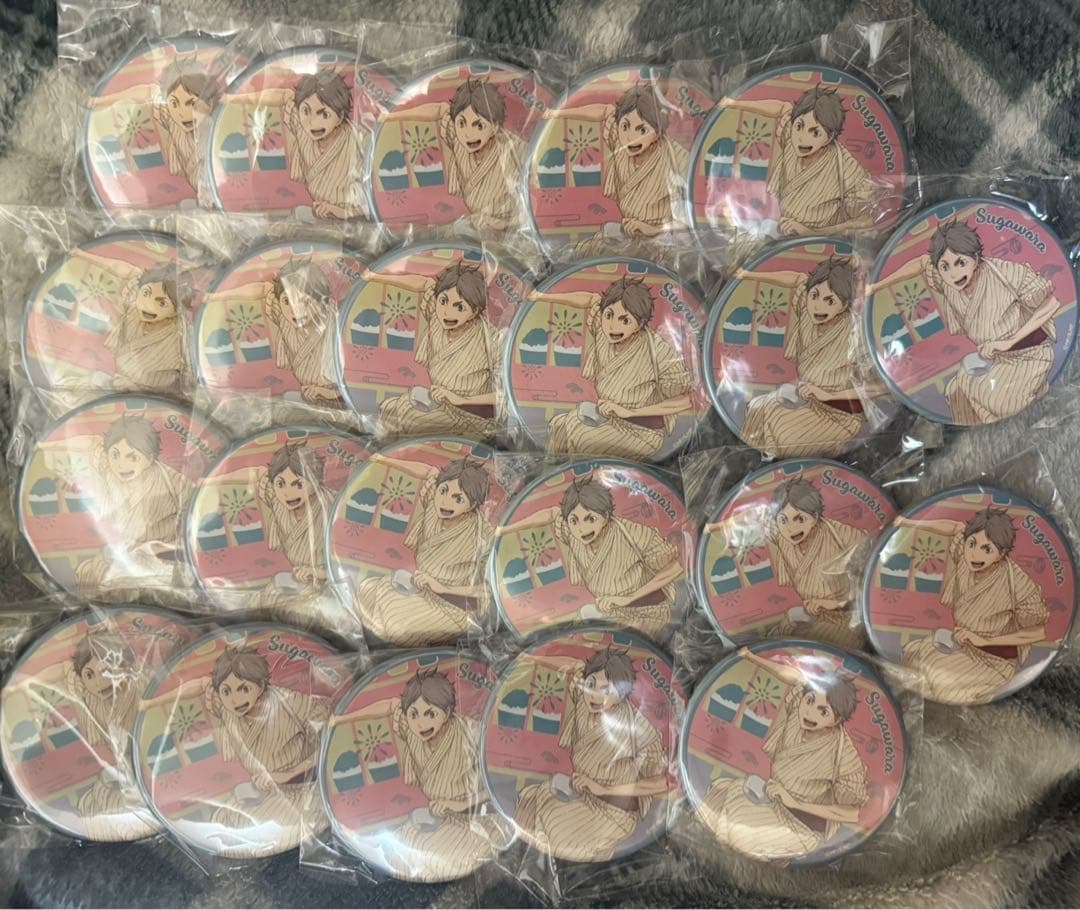 ハイキュー 菅原孝支 浴衣BIG缶バッジ 22個セット