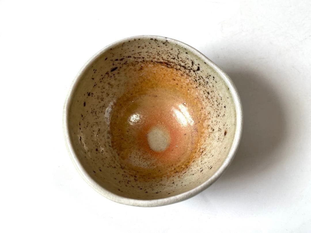 陶芸家　作家物　鯉江良二　ぐい呑　酒器　酒盃　緑釉　共箱