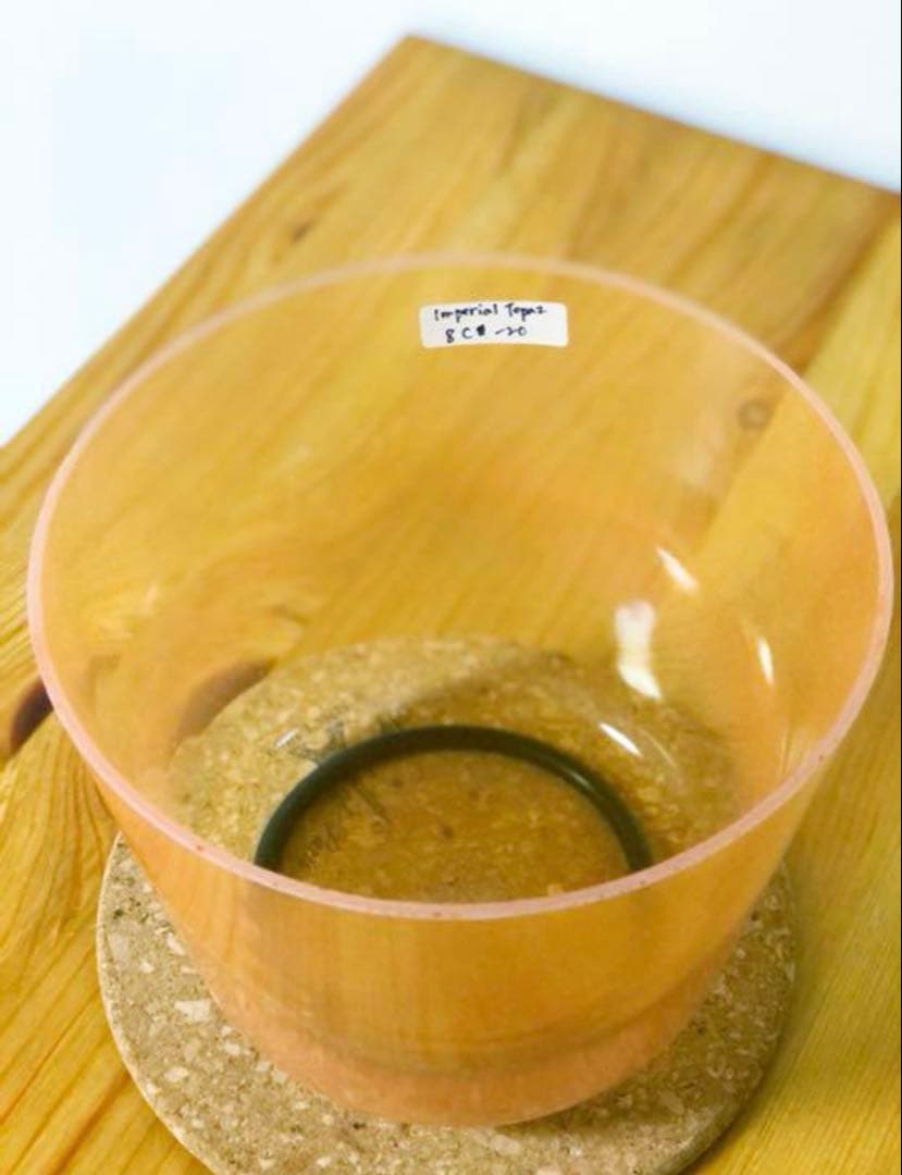 クリスタルボウル8インチC#-20 インペリアルトパーズ