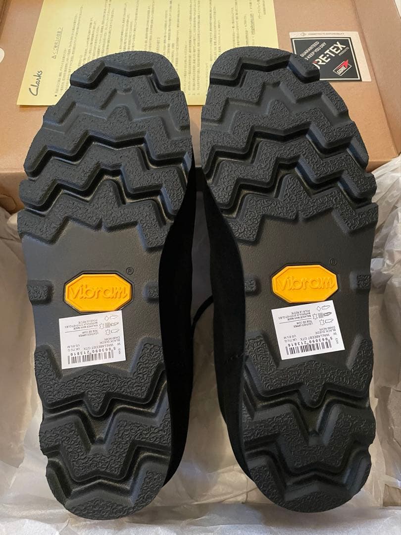 クラークス ワラビーブーツ GORETEX ブラック 25.5㎝