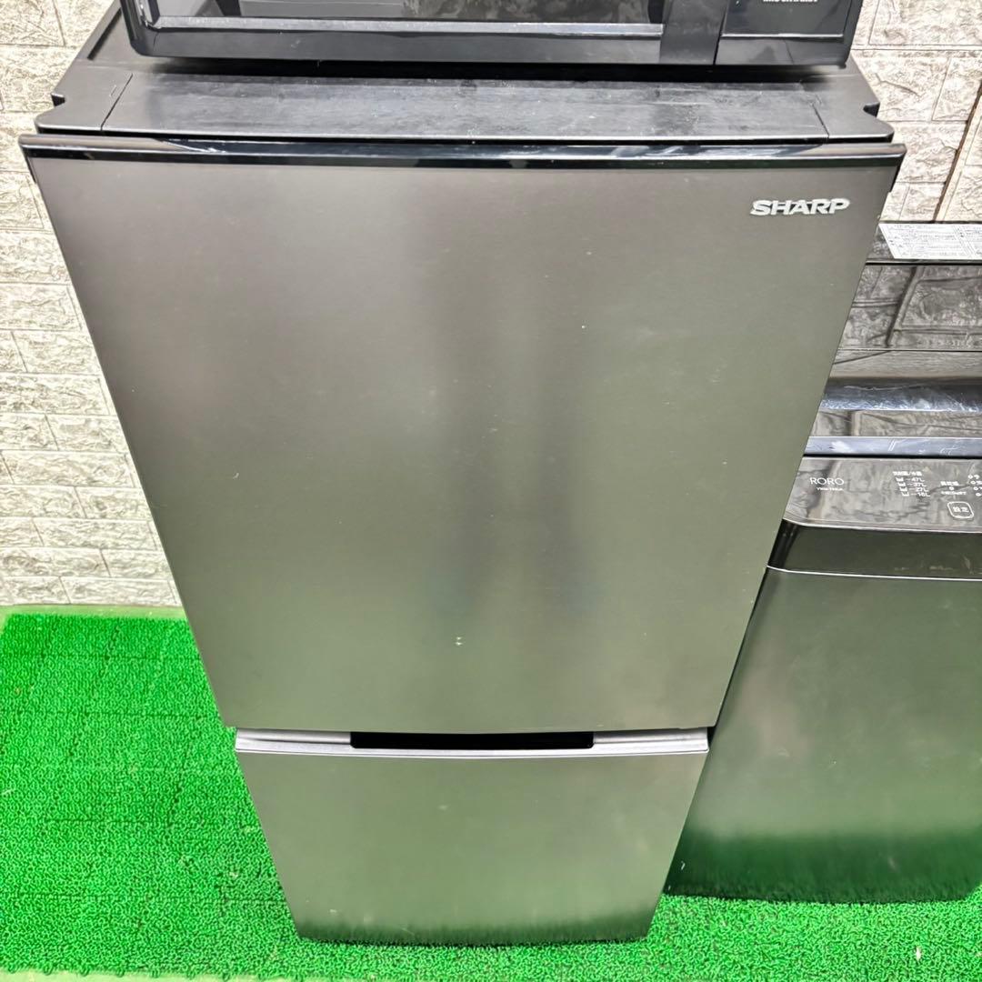 418 ブラックカラー　冷蔵庫　洗濯機　電子レンジ３点セット　小型　一人暮らし