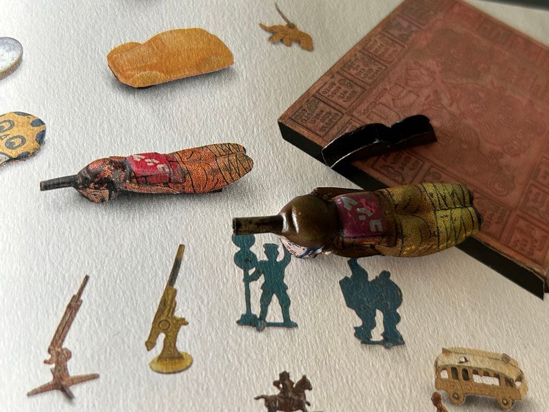 戦前 グリコのおまけ 昭和12年(1937年)頃 ブリキ製 銃を持った兵隊 貴重