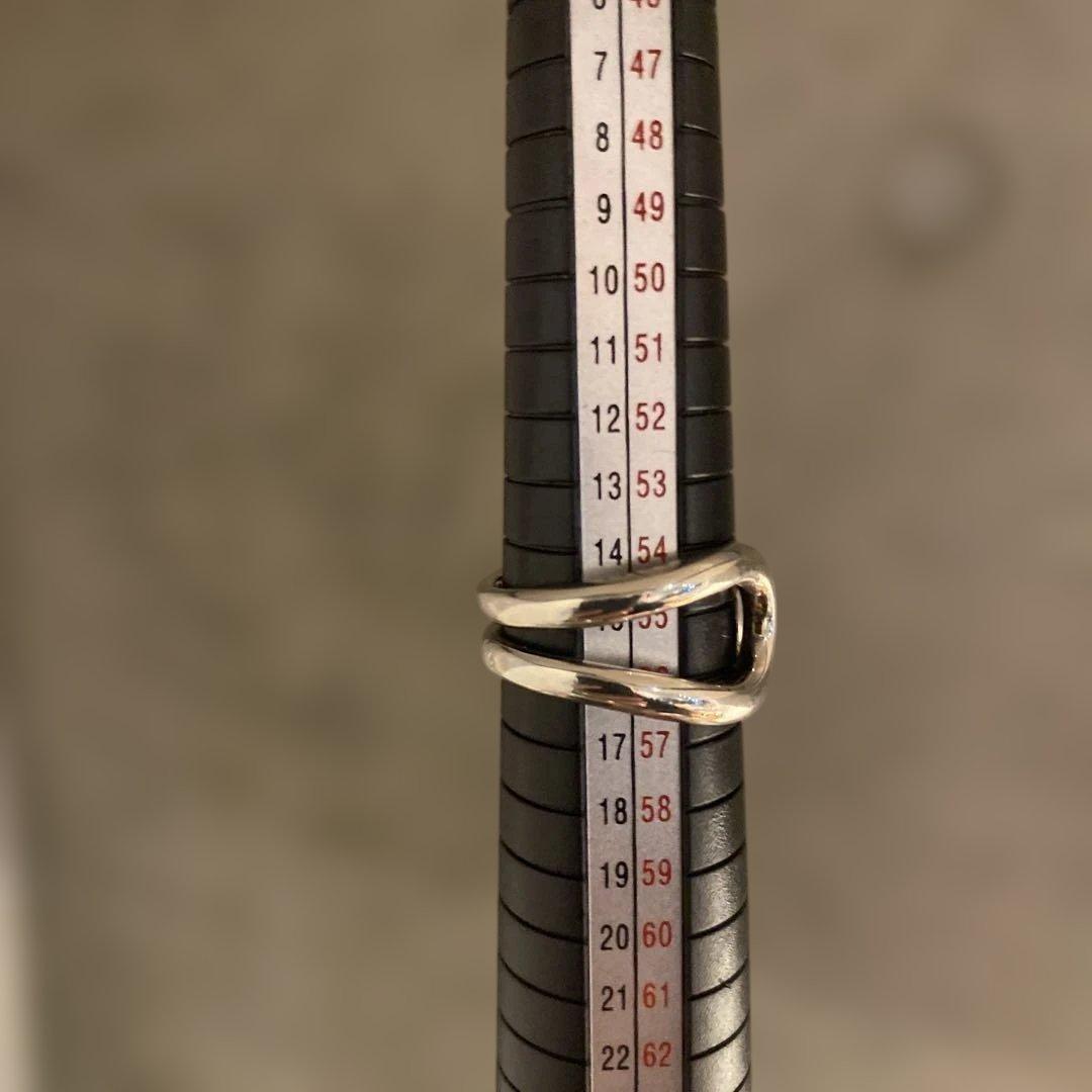 ヴィンテージHERMESエルメスLima リマリング　サイズ54 日本15.5号