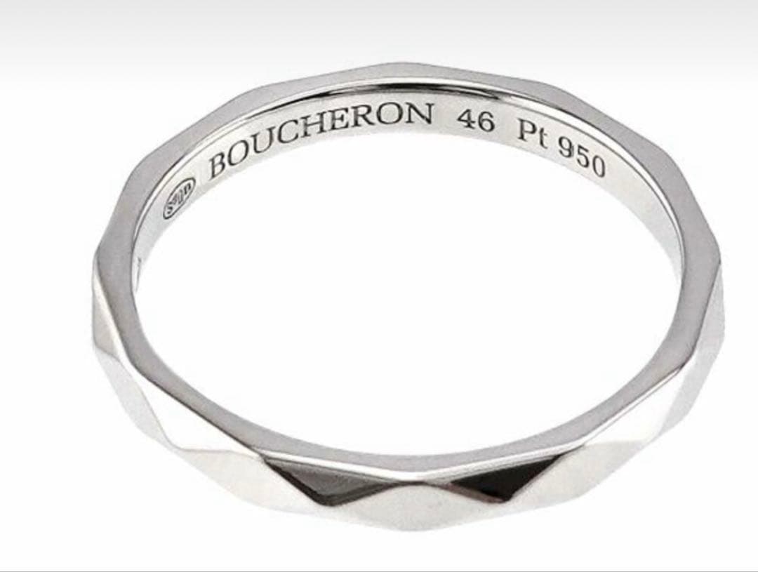 ブシュロン　ファセット　スモール　46 プラチナ