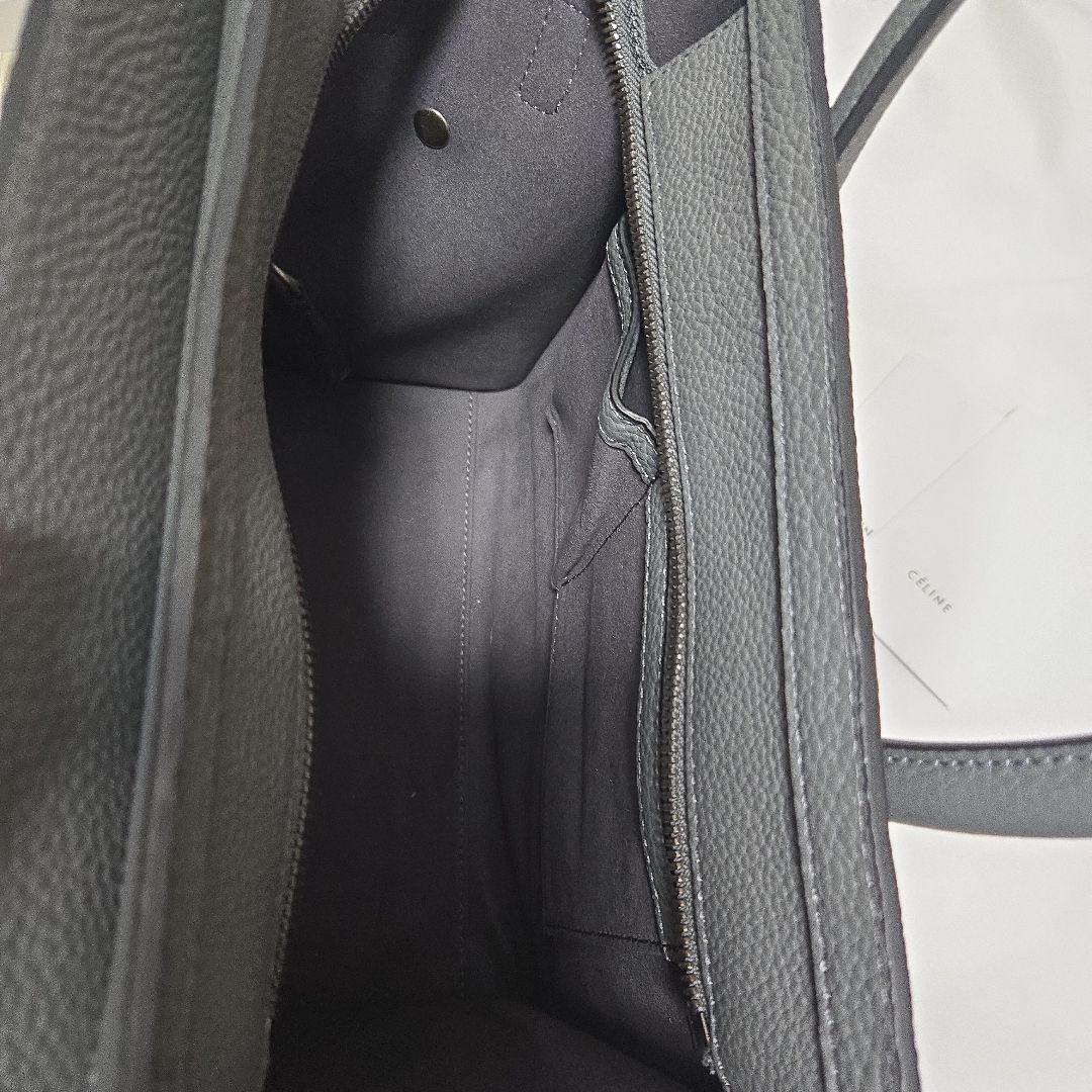 ✨未使用✨セリーヌ　ラゲージ　マイクロショッパー　ハンドバッグ　グレー