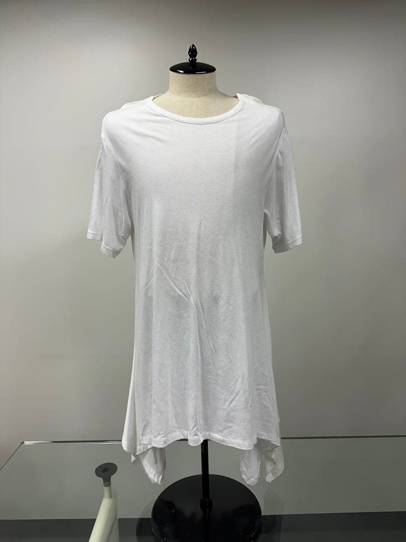 Ground Y ヨージヤマモト ホワイト ロング丈Tシャツ