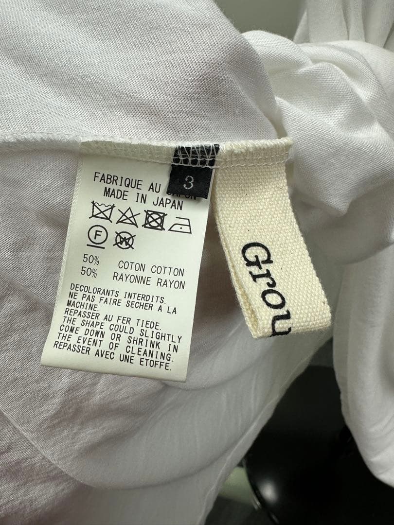 Ground Y ヨージヤマモト ホワイト ロング丈Tシャツ