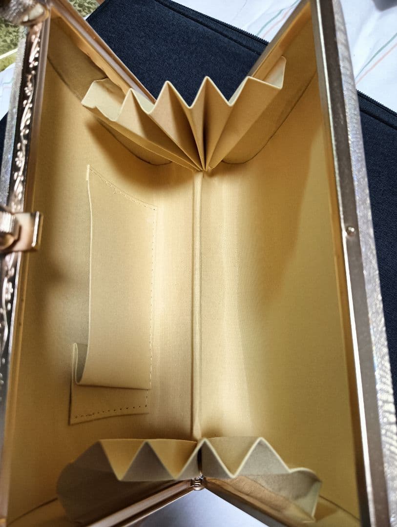 キンワシ印　草履バッグセット　ゴールド　レインボー　着物　和装　和服