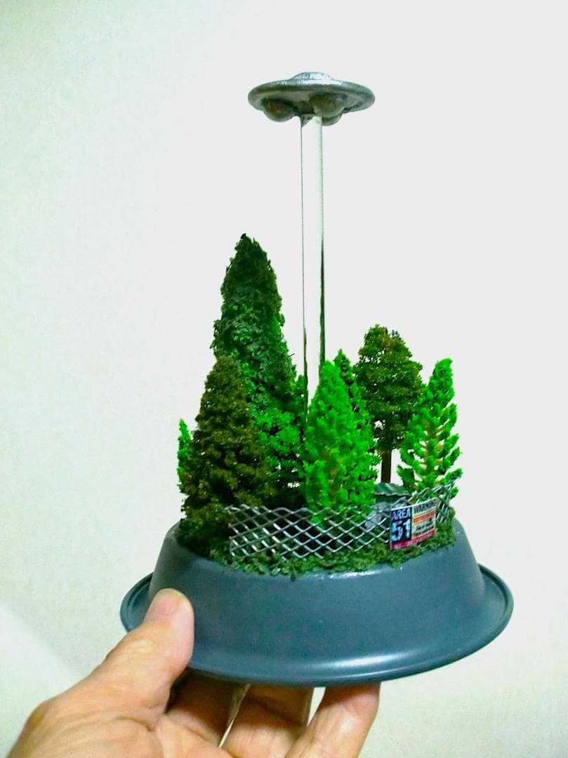 エリア５１UFOジオラマシリーズ、レーザービーム（スモールサイズ）特別価格