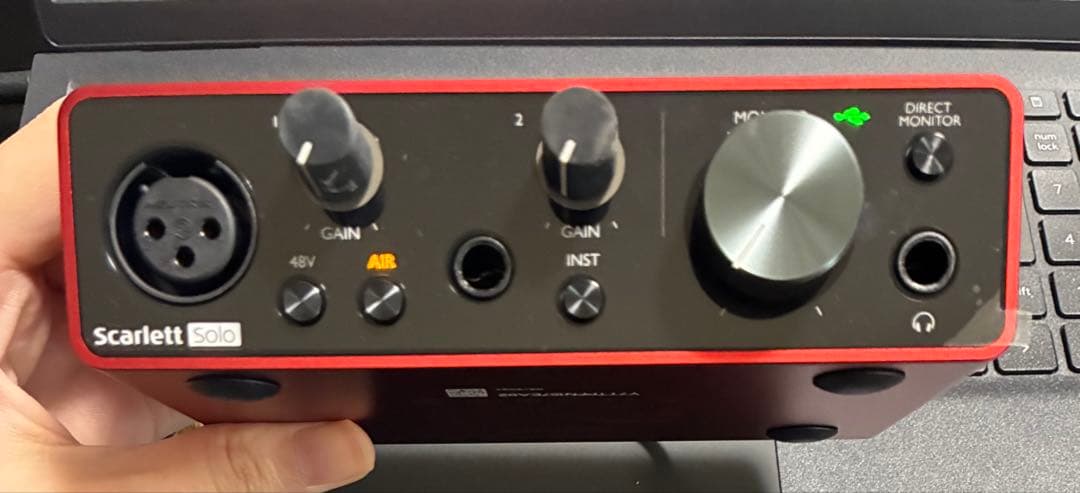 Focusrite Scarlett solo 3rd gen インターフェイス