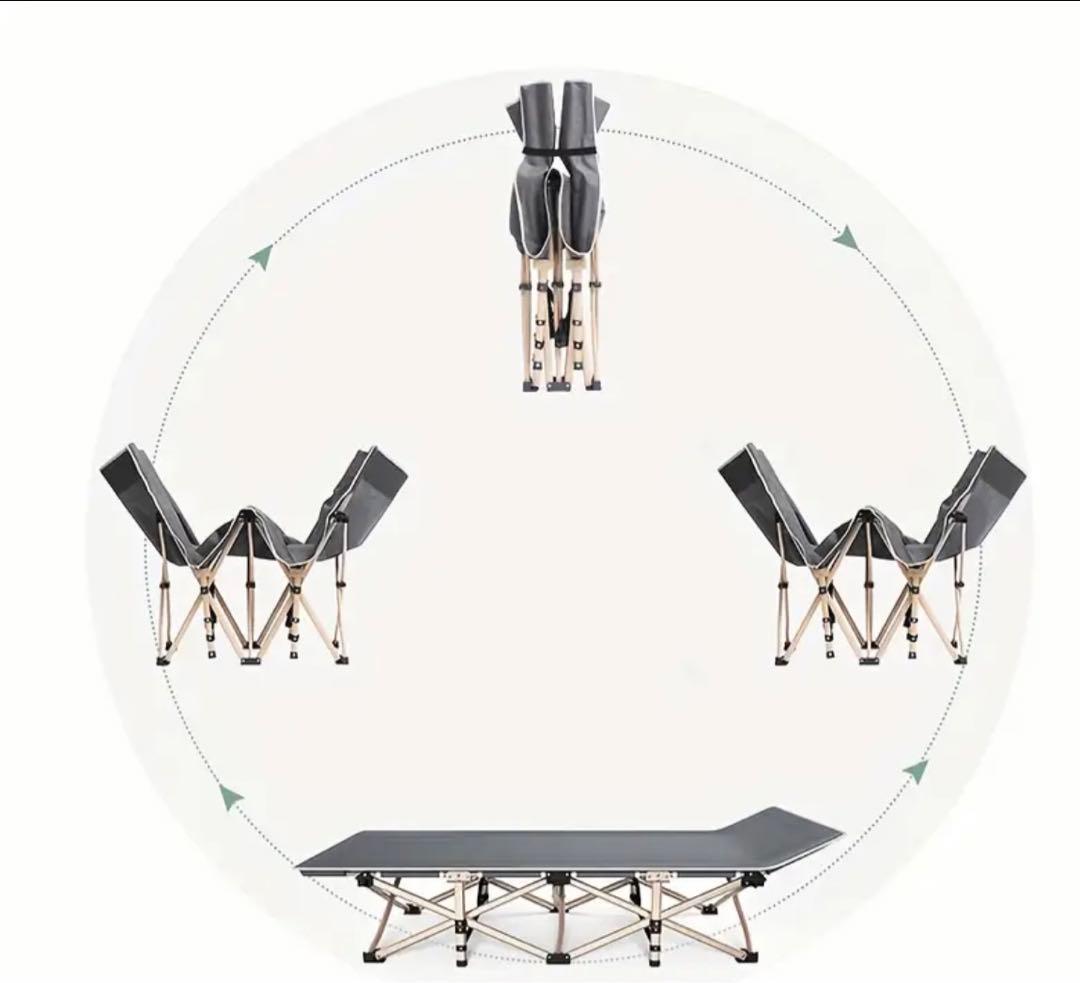 1pc ポータブル折りたたみベッド