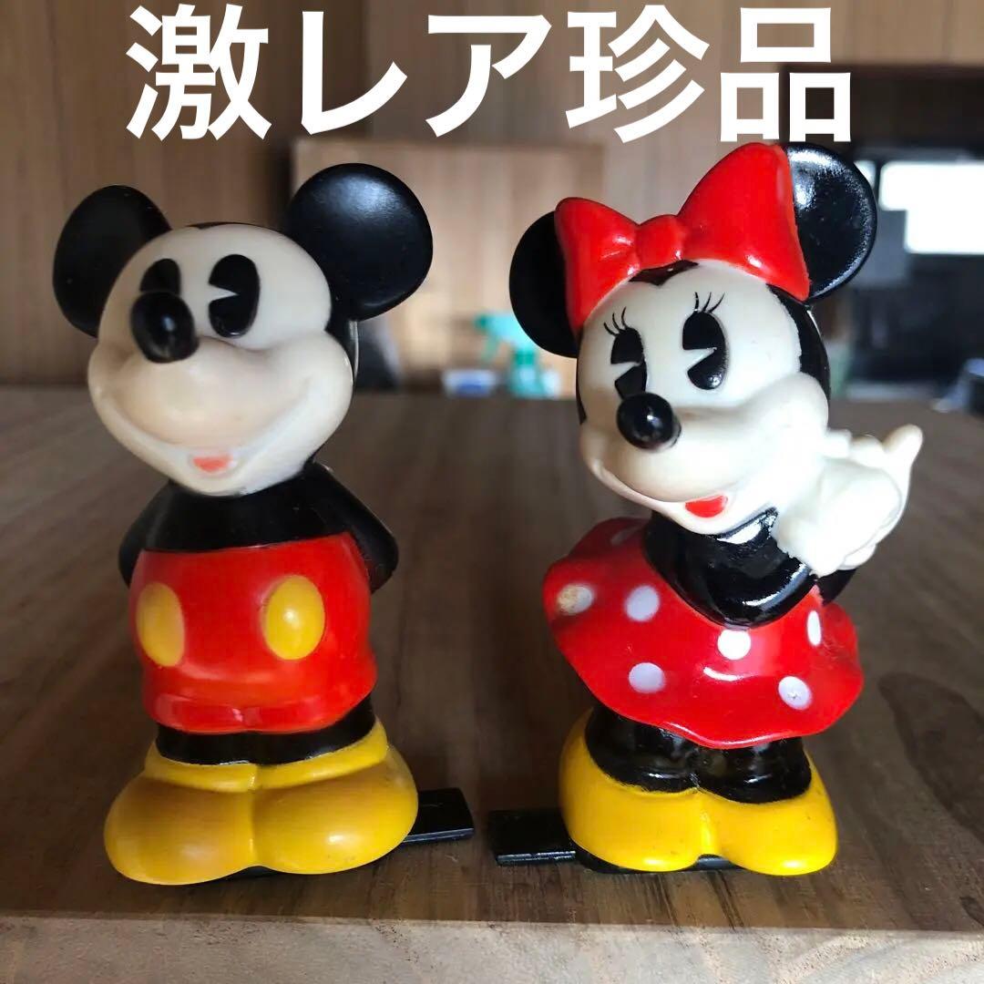 レトロミッキー、ミニーソフビ鉛筆削り