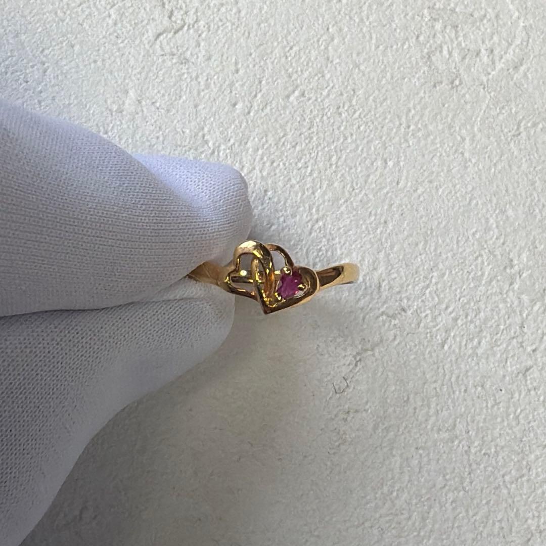 K18 ハート リング