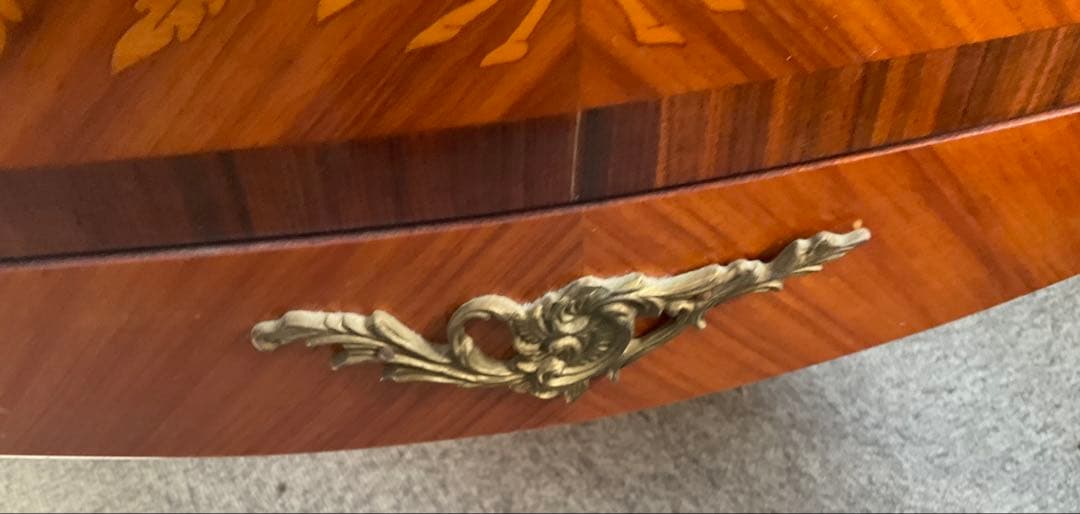 木製装飾チェスト 3段　猫脚　イタリア