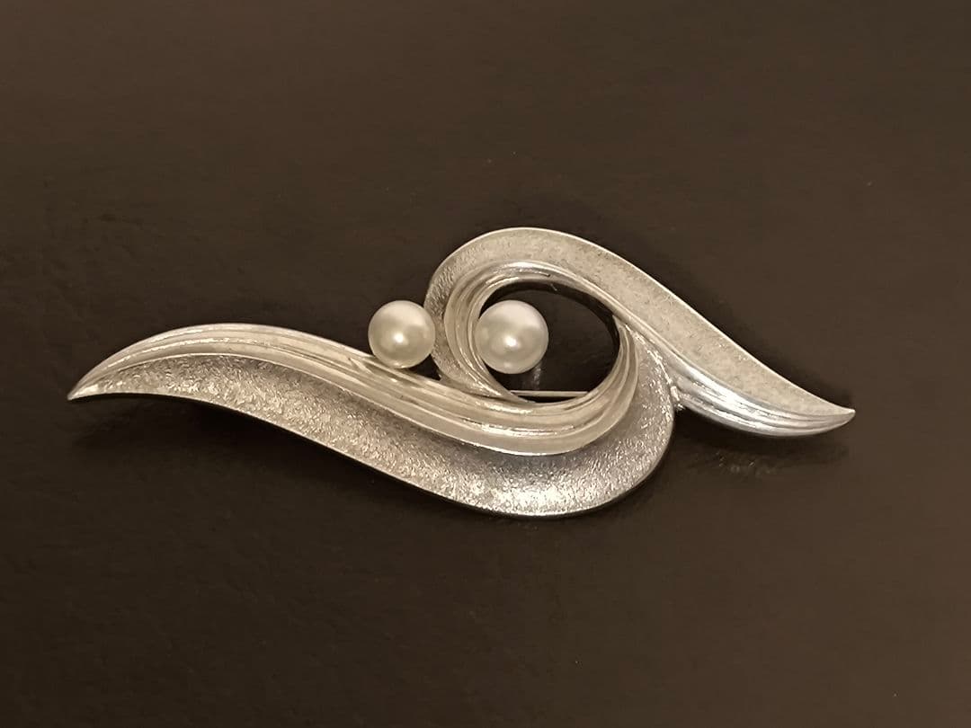 MIKIMOTO ミキモト アコヤ真珠 パール ヴィンテージ　ブローチ