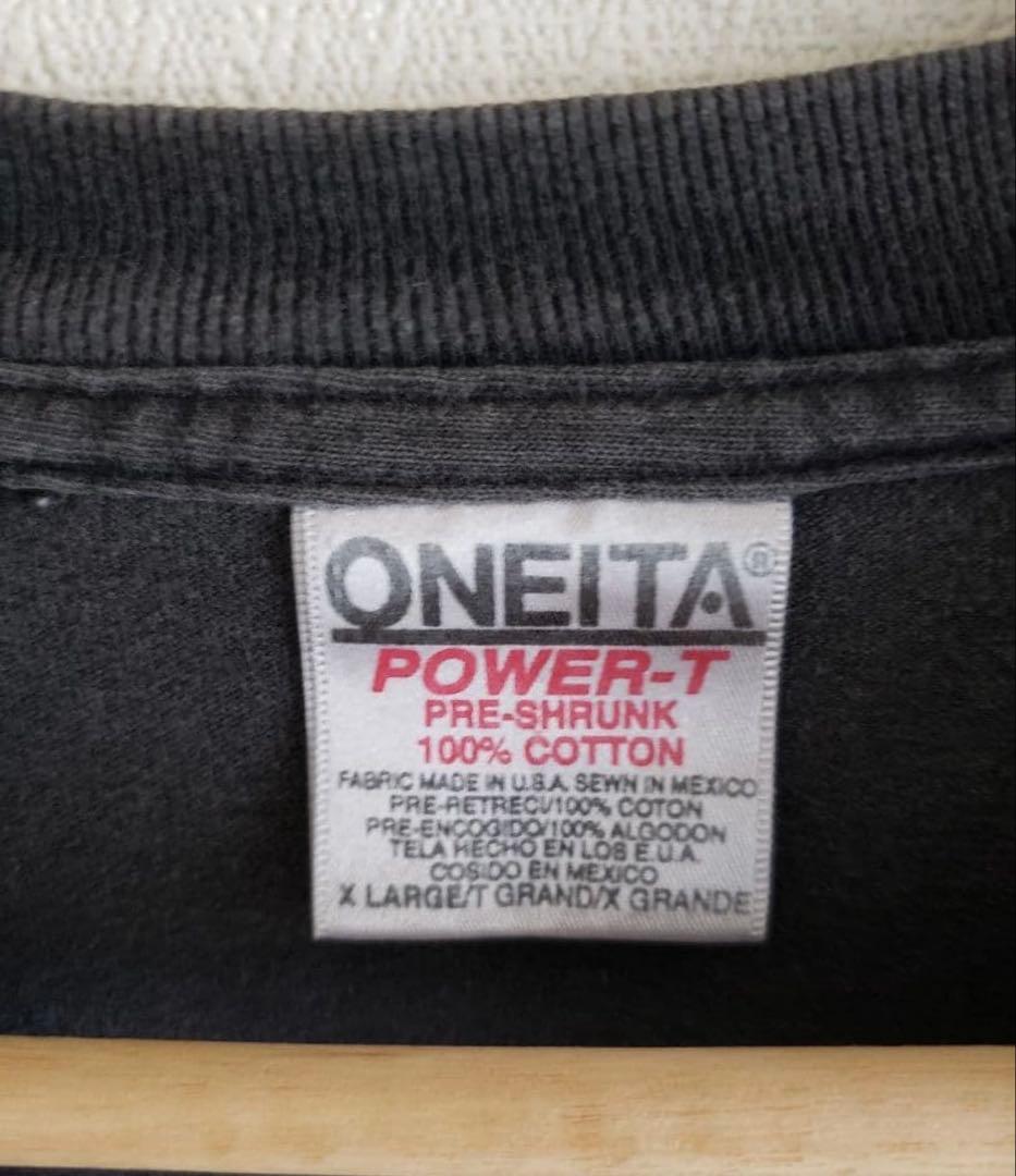 スラッシャー　THRASHER　Tシャツ　ヴィンテージ　黒　ONEITA