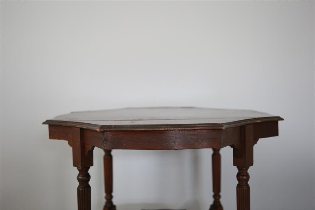 英国アンティーク木製ウィンドウテーブル/オケージョナル/サイド机(89-260)