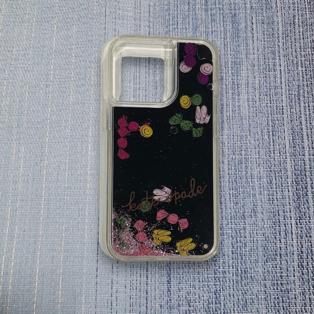 ☆SALE☆KATE SPADE iPhone13Proケース ブラックマルチ