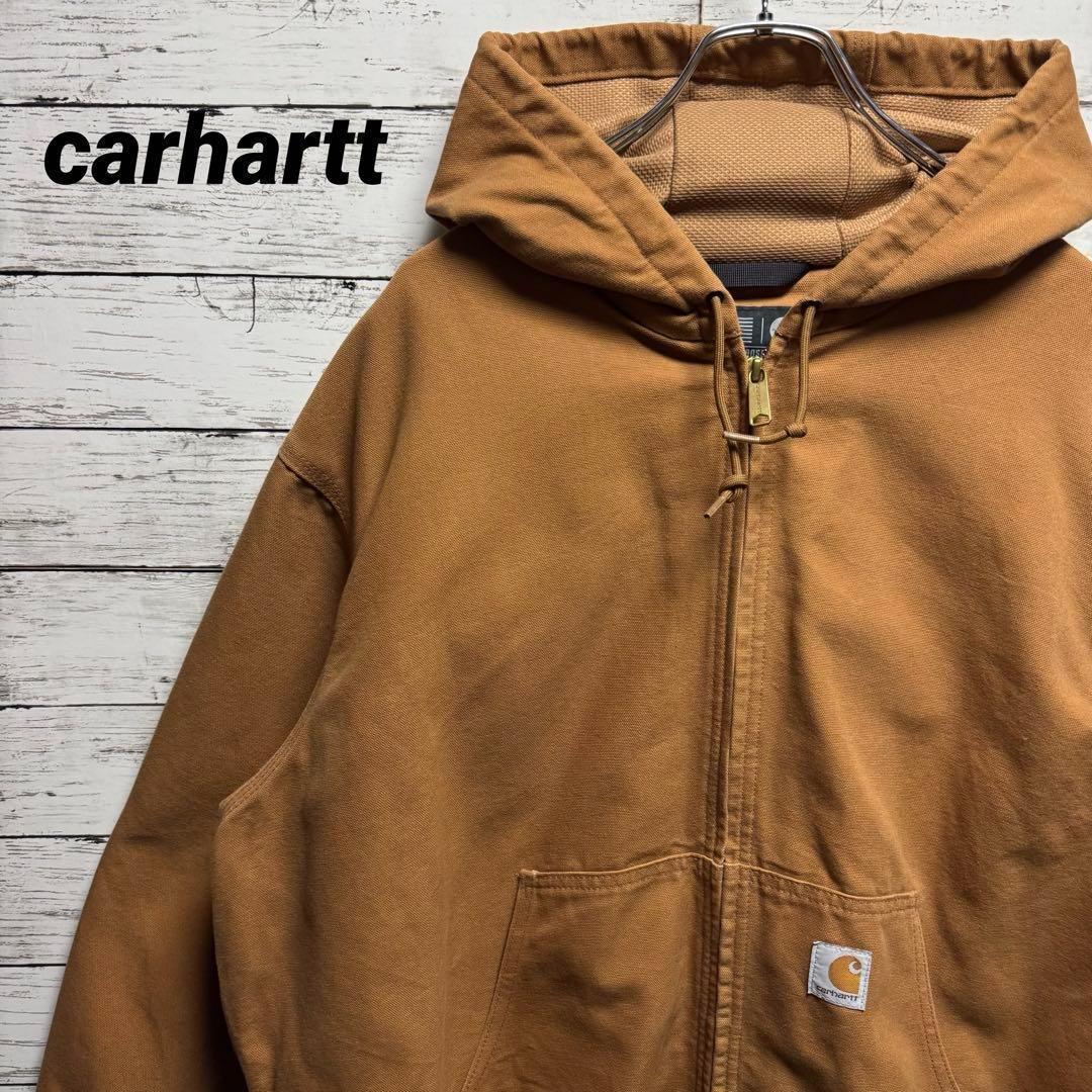 545【希少なXL】カーハート　ダック地　人気モデル　アクティブジャケット