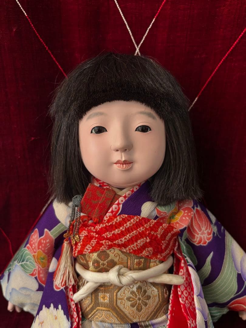 市松人形 國光ペア 日本人形 ビスクドール 和人形 アンティークドール