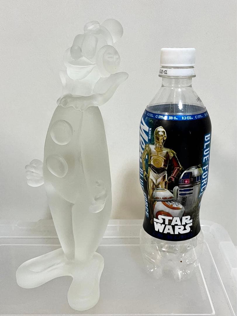 【☆ゆきみだいふく☆】レア！MURANO☆フロストガラス ピエロ人形 置物