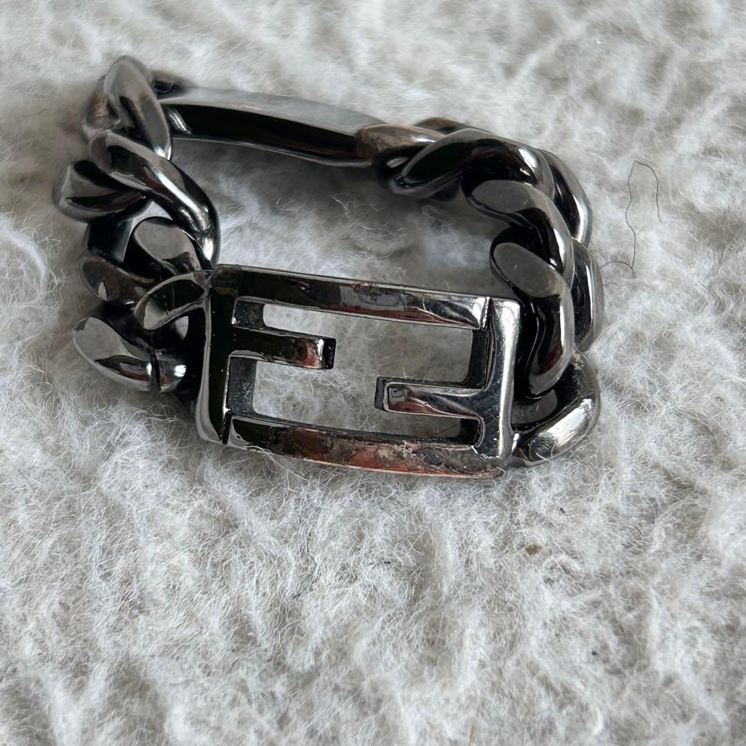 超激レア✨フェンディ チェーンリング 喜平 FFロゴ ズッカ メッキ イタリア製