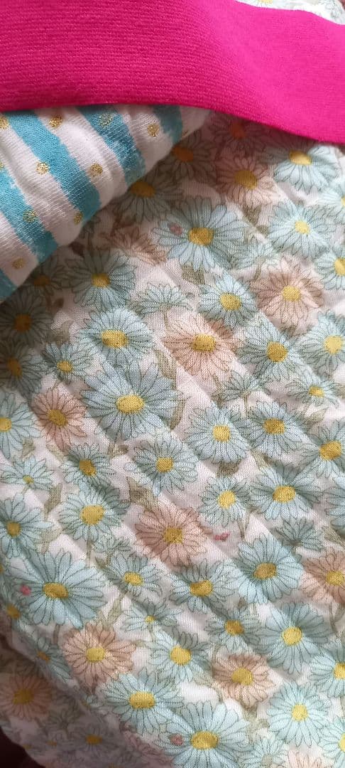 グレー系ボーダー　裏毛ニット