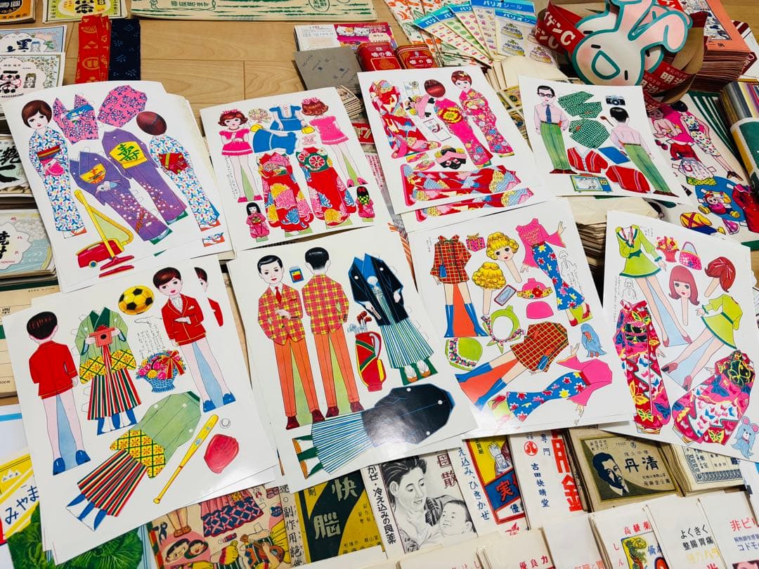 【大赤字出品！100サイズ！ 昭和レトロ 紙モノ まとめ売り蚤の市】
