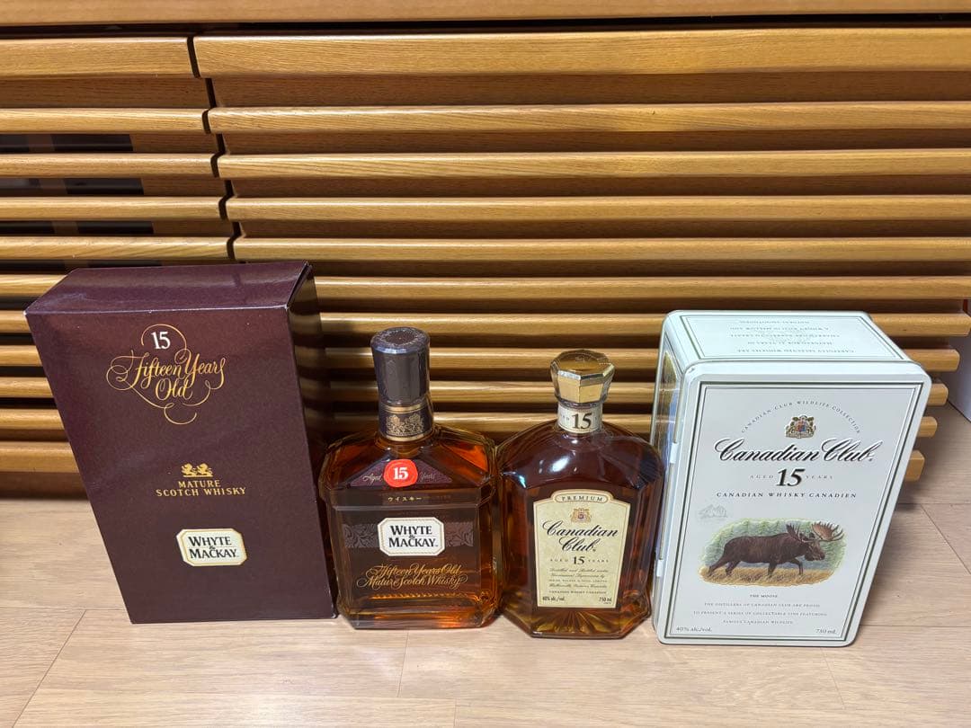 ホワイトマッカイ、カナンディアクラブ15年古酒2本セット