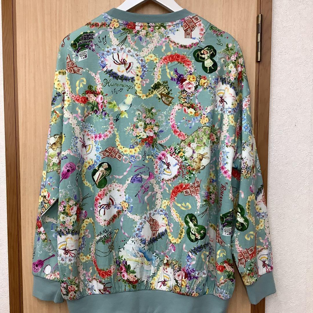 鴨居羊子　TUNIC トレーナー　ルームウエア　パジャマ　メロディフラワー