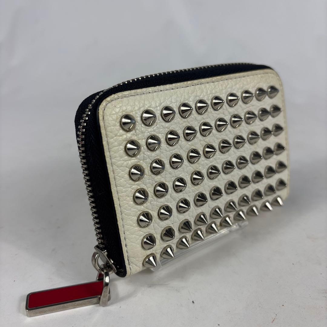 クリスチャンルブタン スタッズ レザー ケース カードケース ウォレット