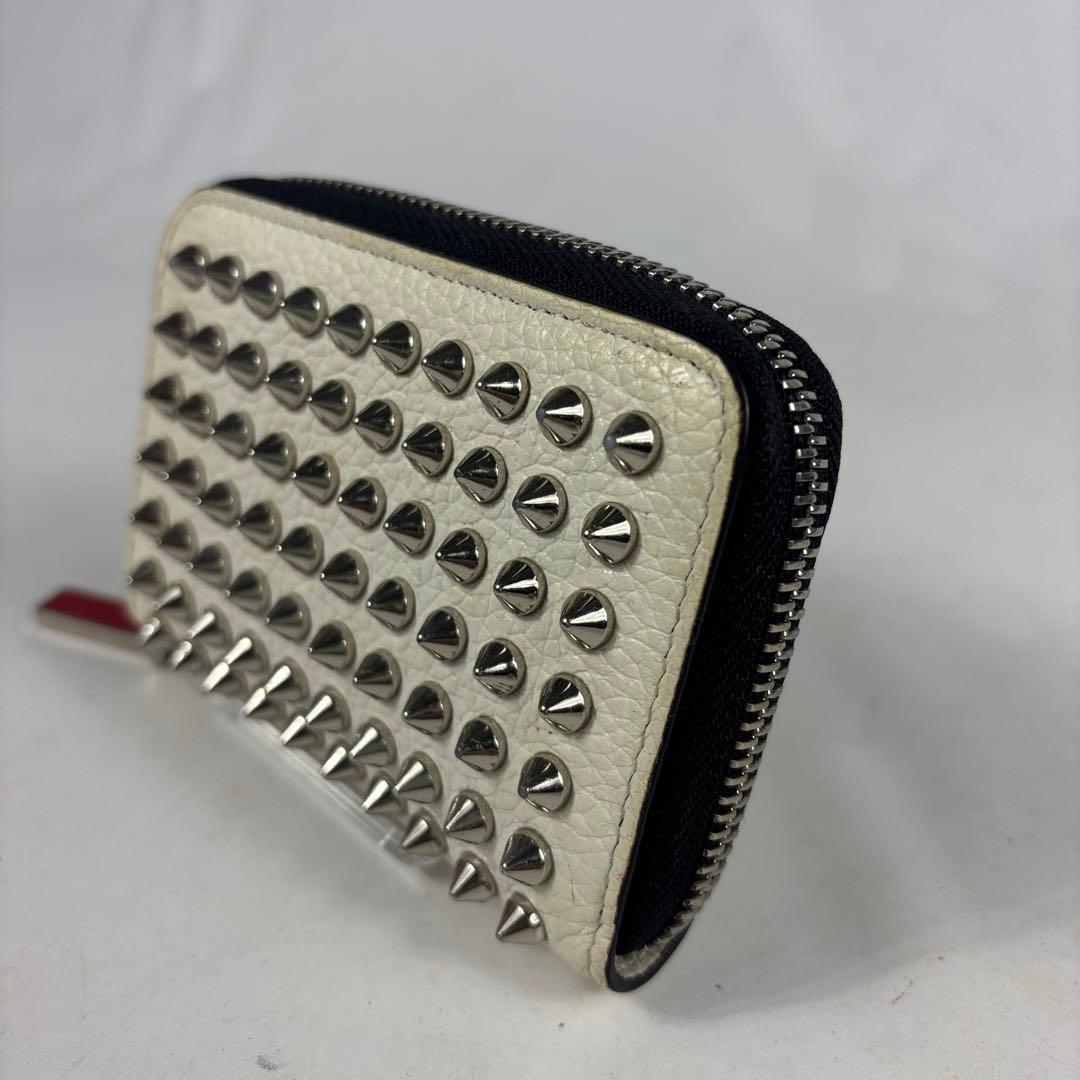 クリスチャンルブタン スタッズ レザー ケース カードケース ウォレット