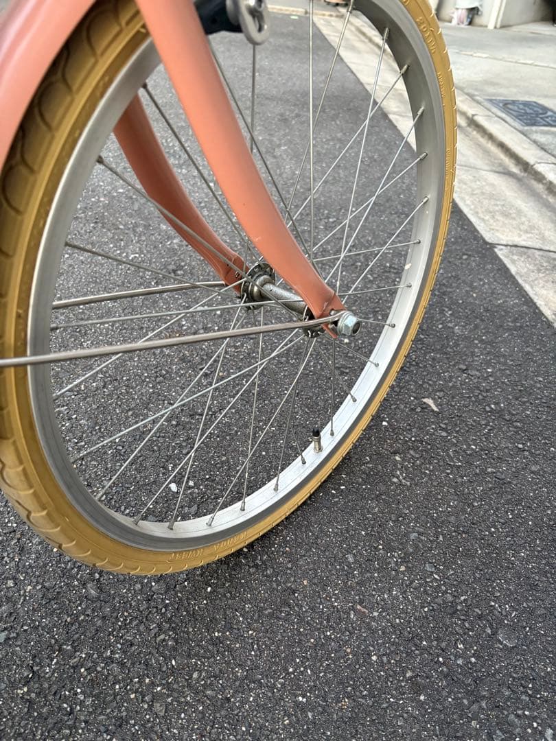 TOKYOBIKE Jr. ステップ　20インチ　ベージュレッド