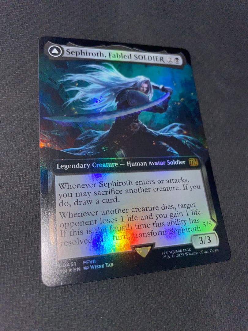 FF MTG Bundle英語版拡張アートFoil威名のソルジャー、セフィロス