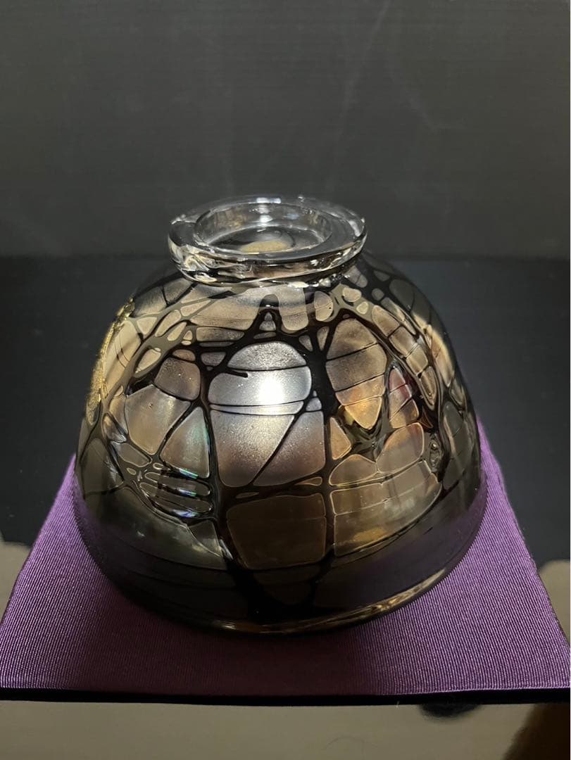 吉野晃司　ガラス茶碗　義山茶碗