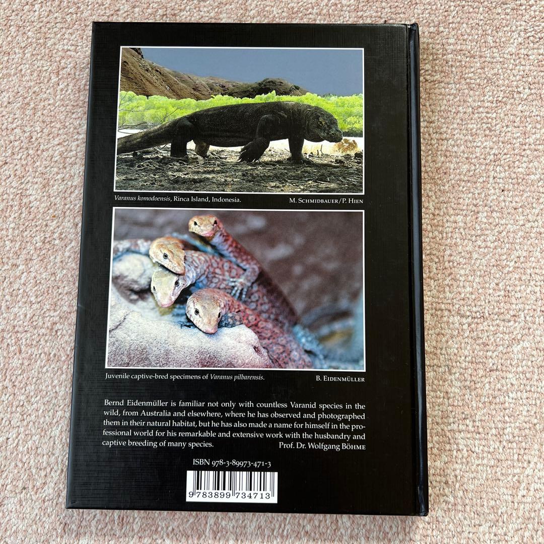 洋書　Monitor Lizards 自然史と飼育