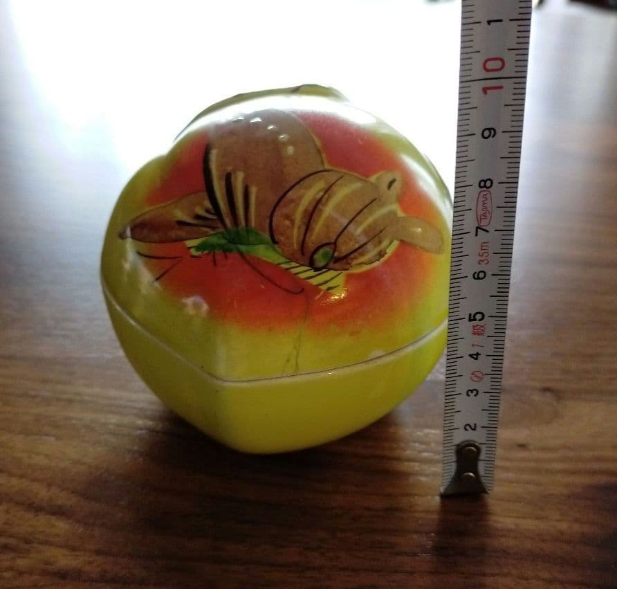 珉平焼　淡路焼　アンティーク　骨董　小物入れ　香合