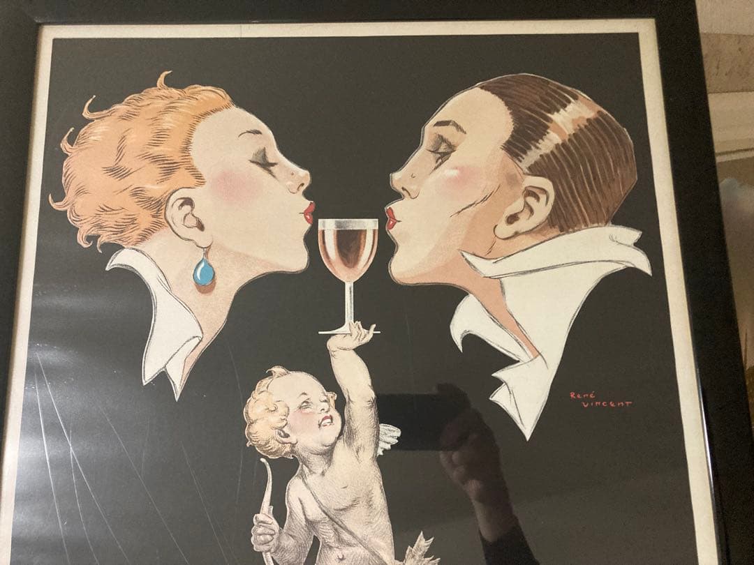 ラモスピント　RAMOS-PINTO 広告　額装　カップルキス