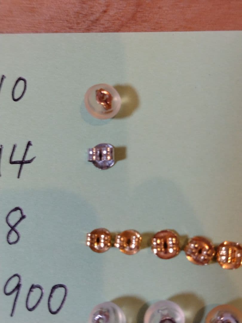 K10 K14 K18 PT900 ピアスキャッチセット