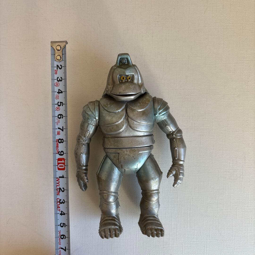 山勝　メカニコング　ソフビフィギュア　ゴジラ　当時物　足裏版権シール付き