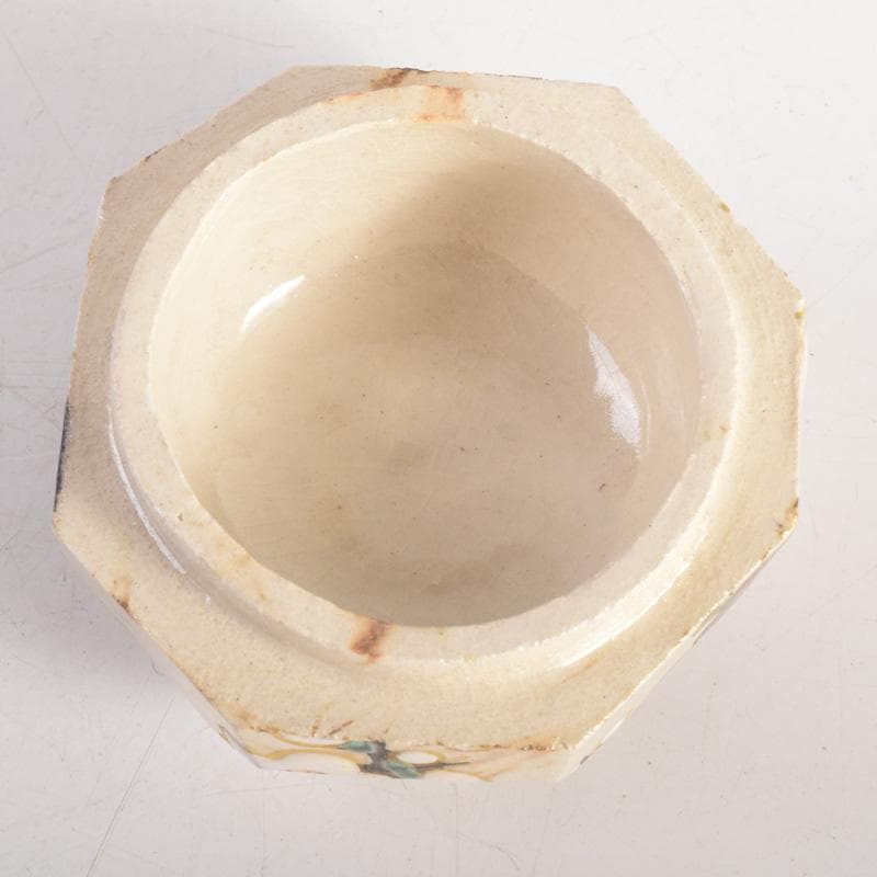 茶道具　山崎窯　浅野紫仙造　乾山写　紅白梅図　香合　共布共箱　V　8302