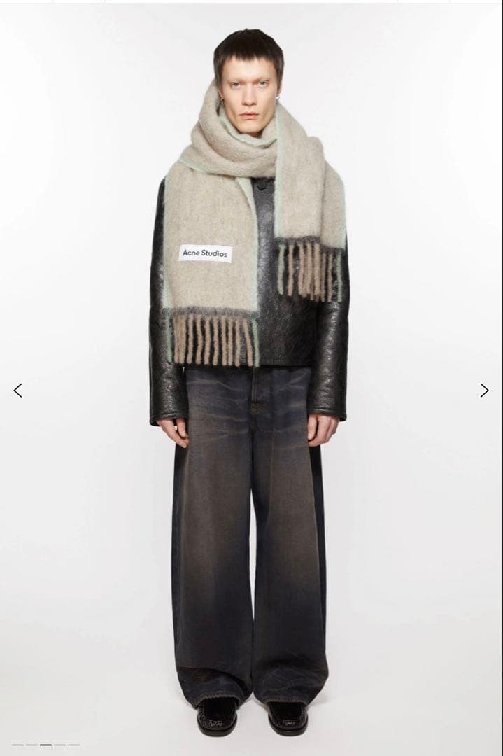 Acne Studios ウールモヘアスカーフ - ナロー