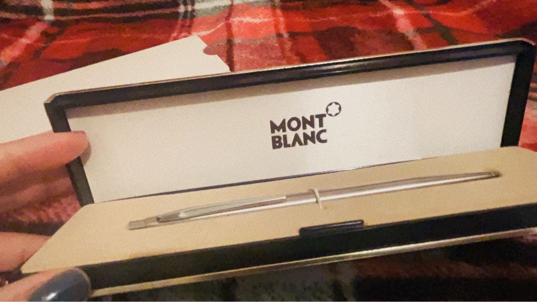 MONT BLANC シャープペンシル シルバー 専用ケース付き
