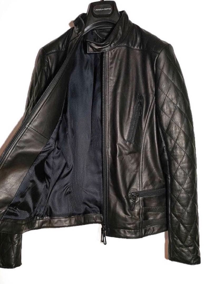 galaabend 刺繍　ライダース　シングル　ブラック　dior homme